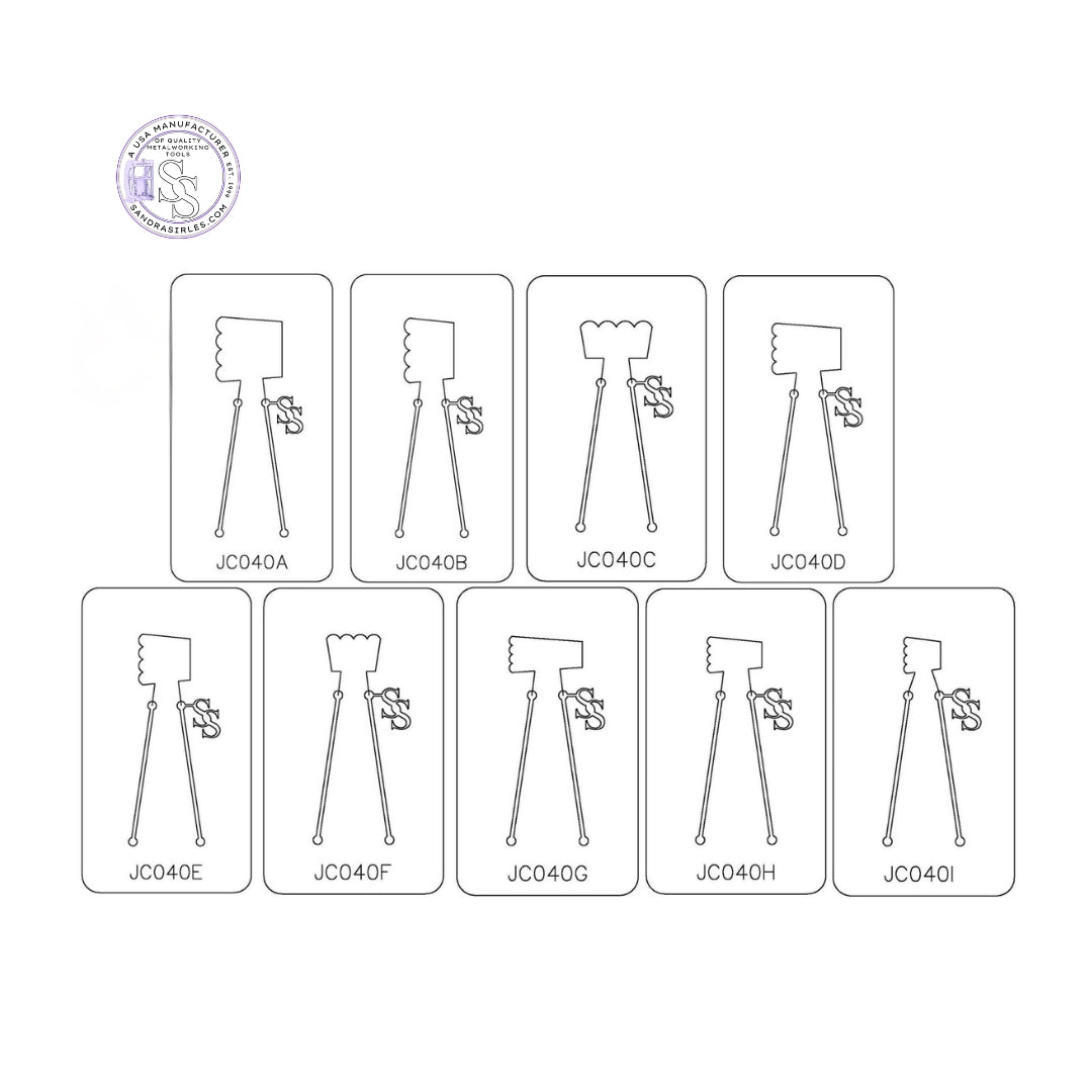 PANCAKE DIE JC040 SQUASH BLOSSOM TAPERED 4 PETAL